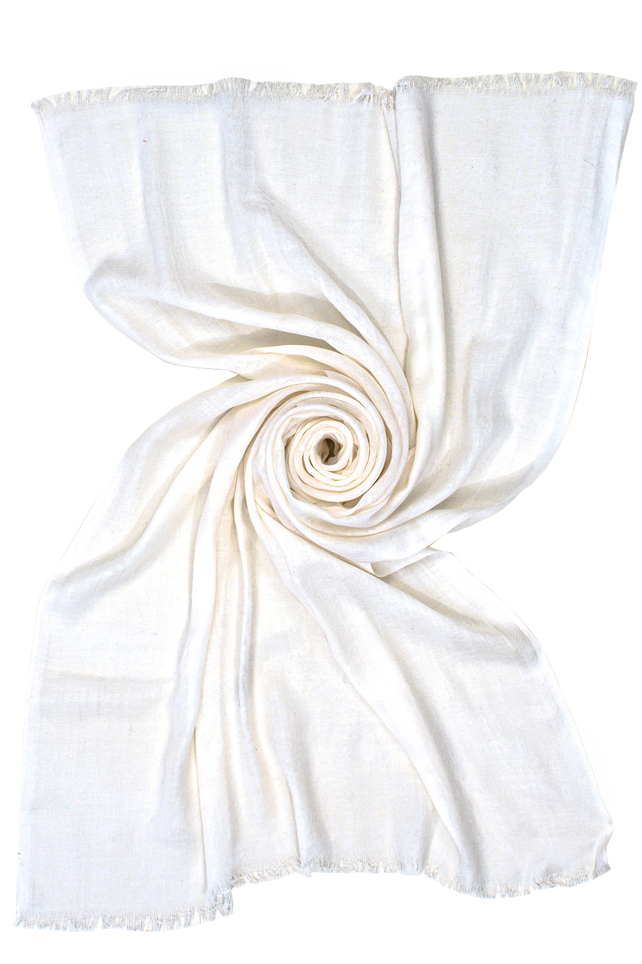 STOLA TINTA UNITA JACQUARD, 70X180  - IVORY